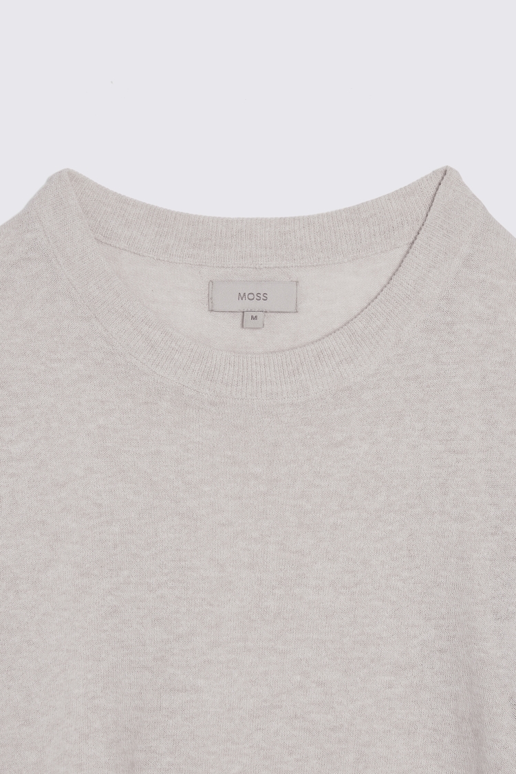 Light Grey Marl Crew Neck T-Shirt   Buy Online at Moss