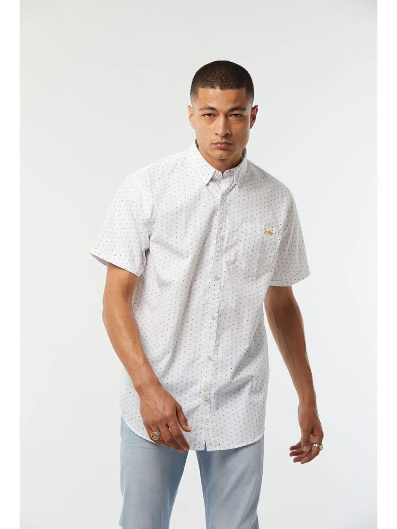Lee Cooper Chemise manches courtes coton comfort DANET Blanc