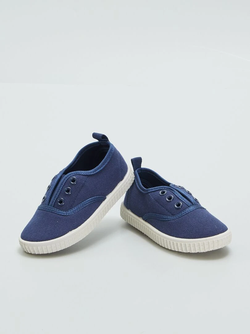 Baskets en toile   Bleu