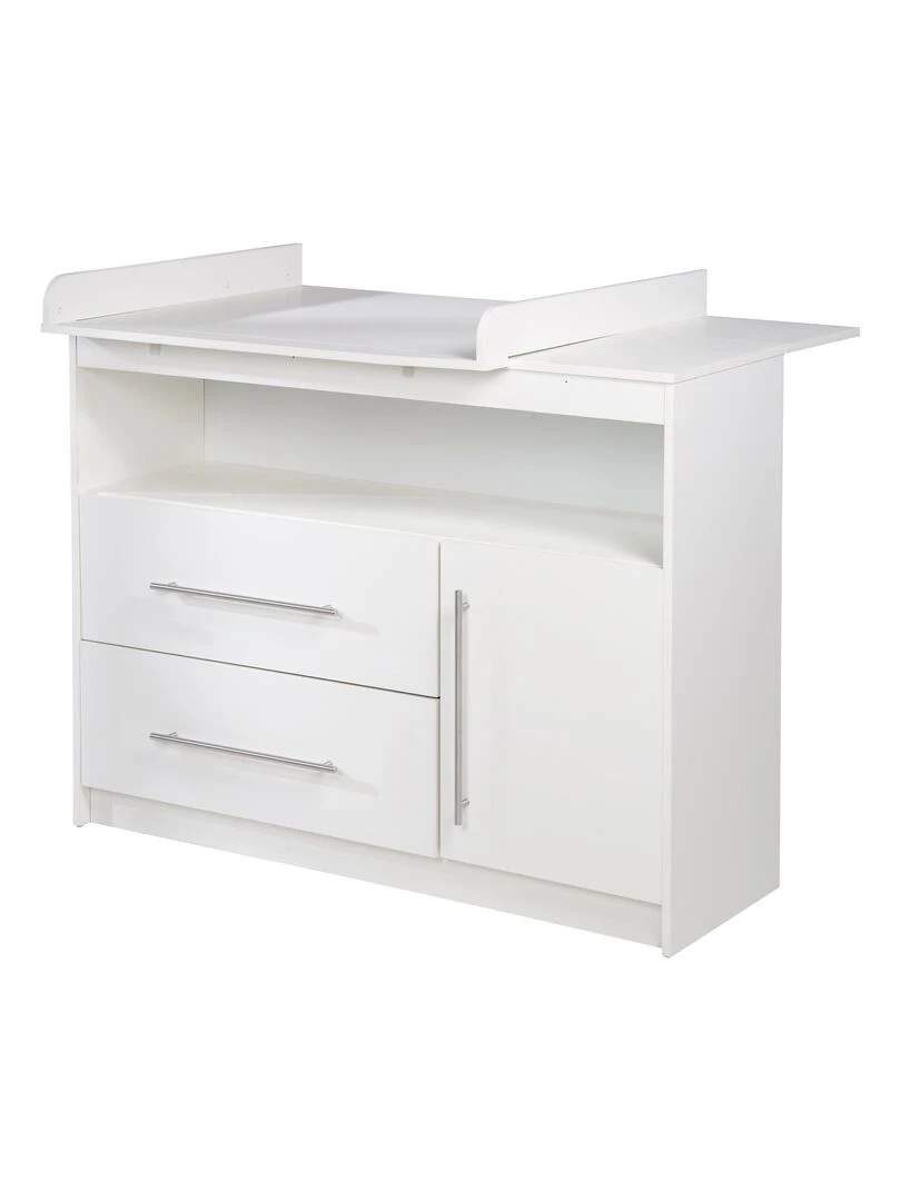 ROBA Large Commode à langer "Maren" avec Plan à Langer Amovible Hauteur 90 5 cm Blanc
