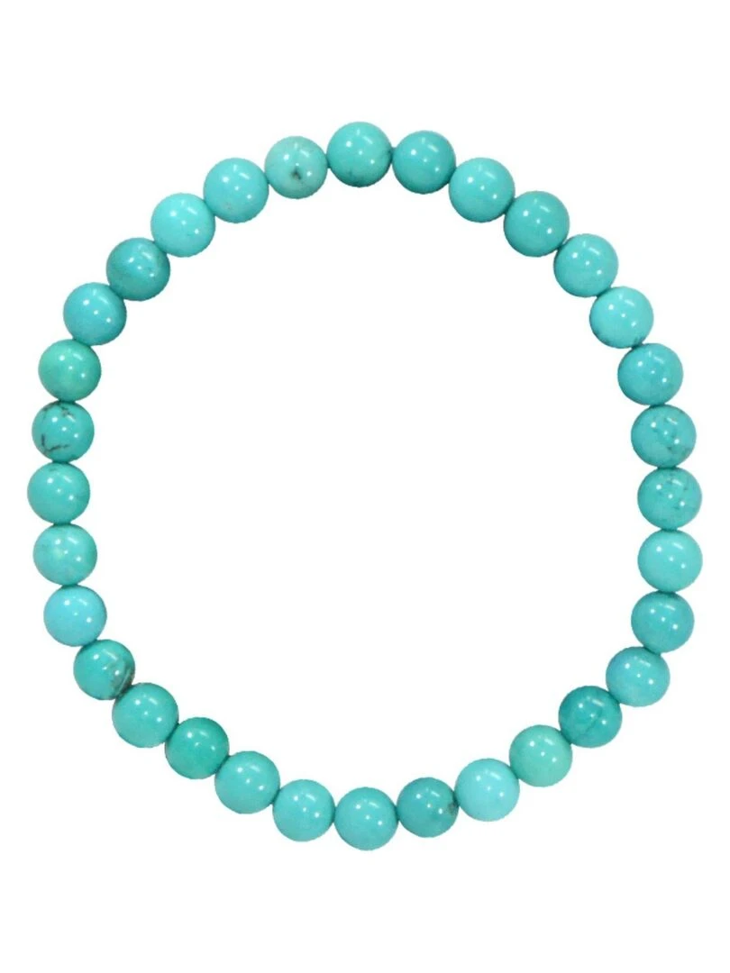 Bracelet Adulte Magnésite & Howlite teintée bleue Bleu