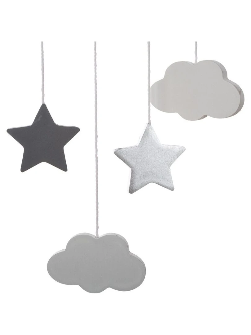 Suspension Lune gris   Gris