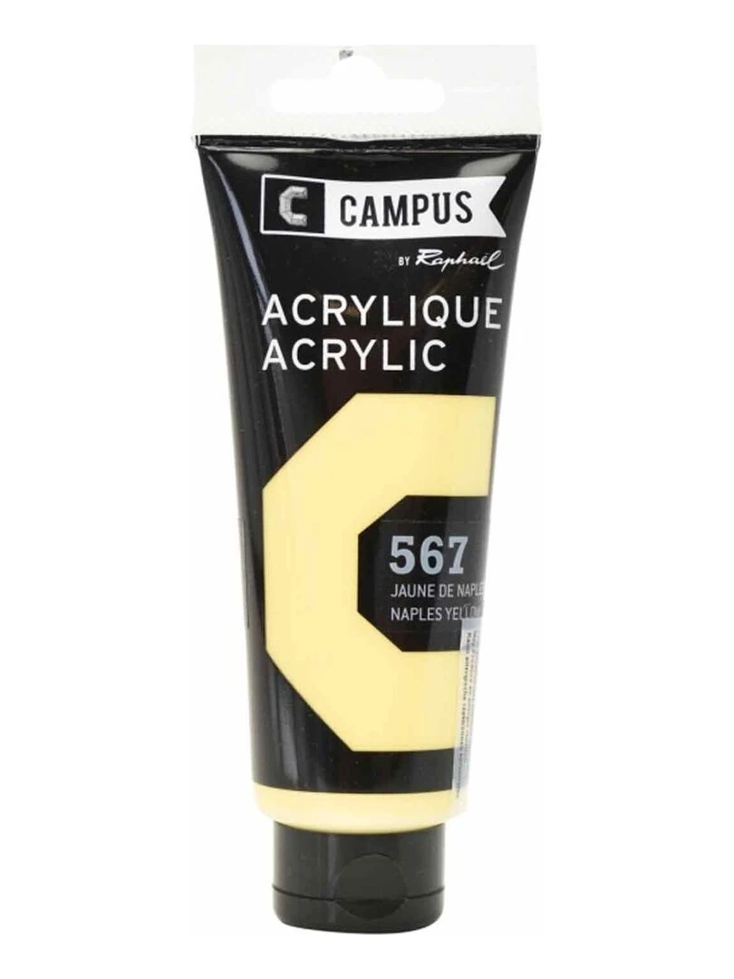 Peinture acrylique 100 ml Jaune de Naples n°667 N/A
