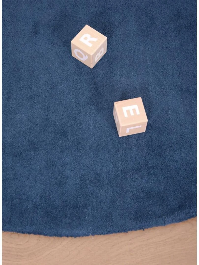 Tapis Coton Demi Lune (bleu Foncé) par Lilipinso   70 x 140 cm     Bleu
