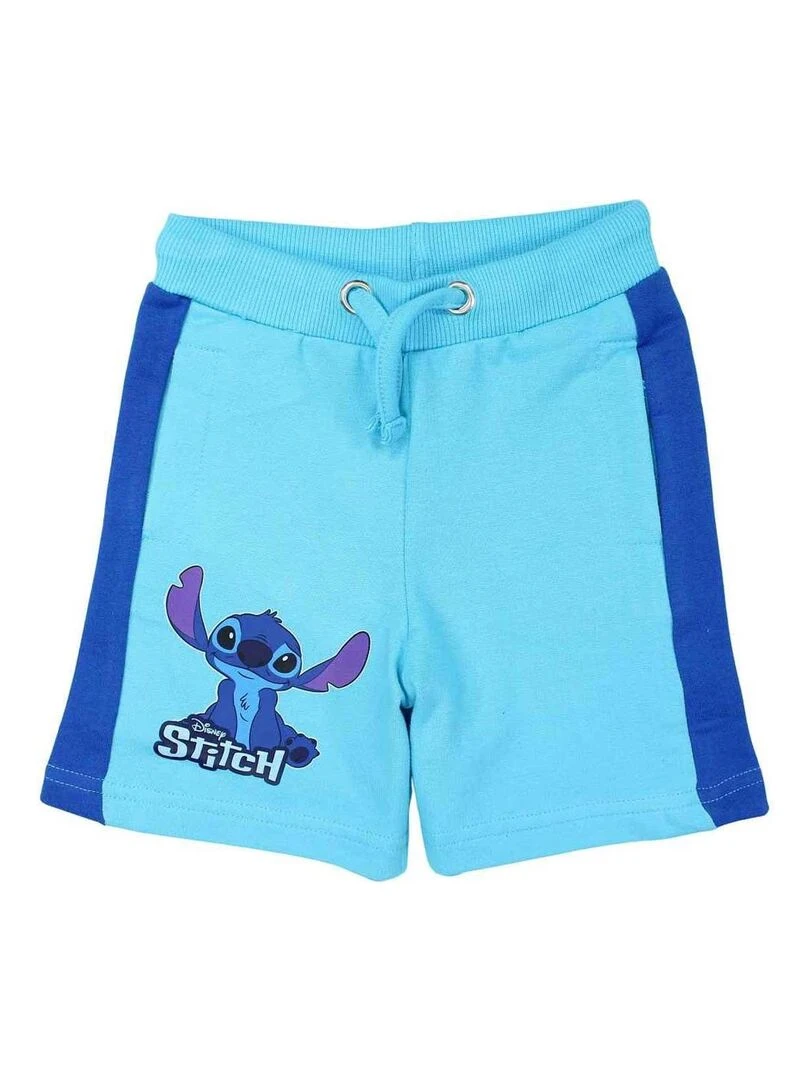 Disney Short garçon imprimé Lilo Et Stitch en coton Bleu