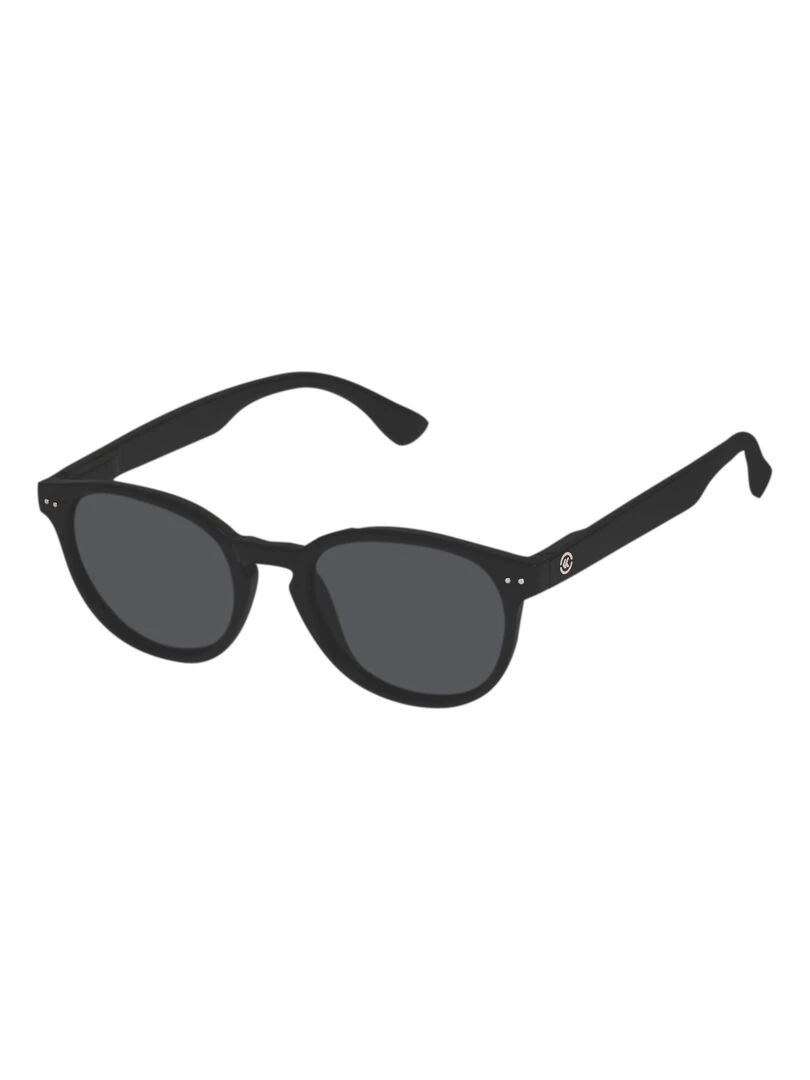 Lunettes de soleil recyclées Mixte finition gomme Noir Noir