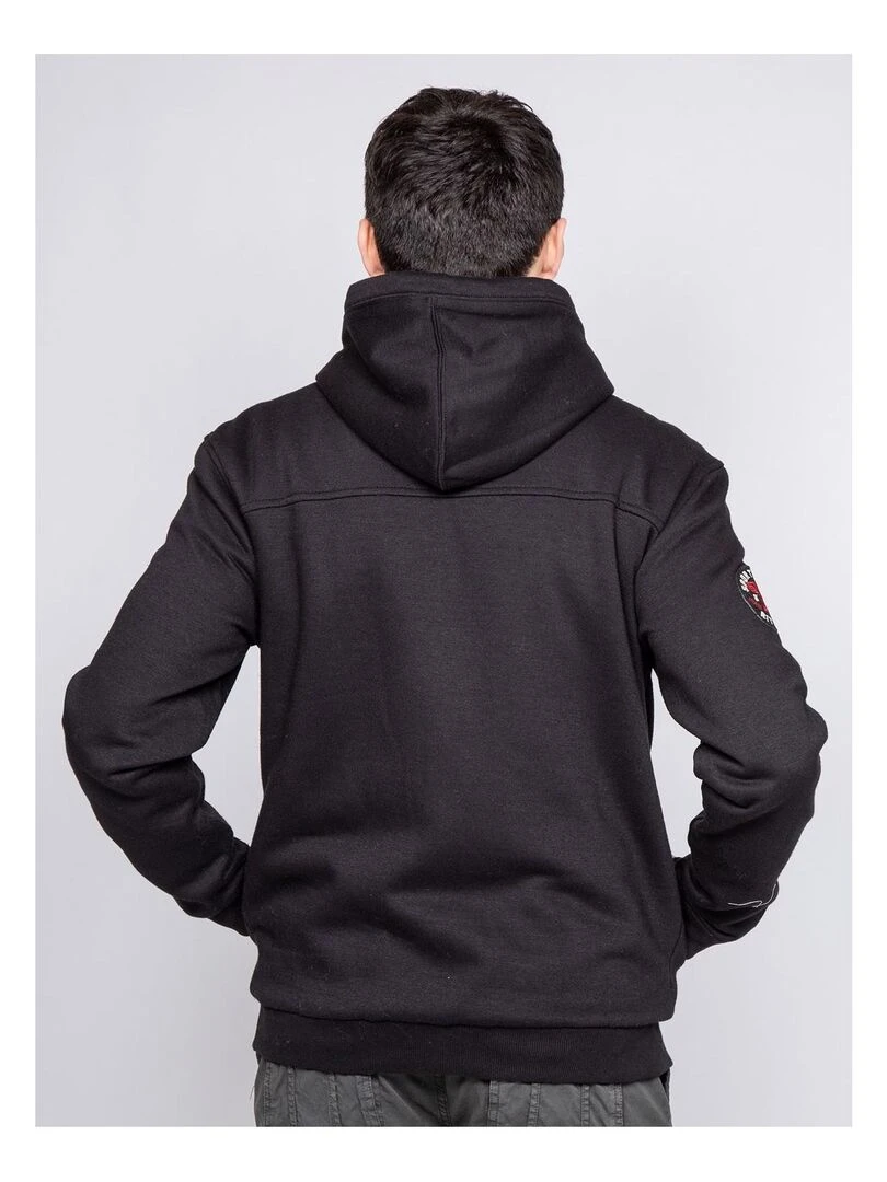 Sweat zippé capuche WARMUP Noir