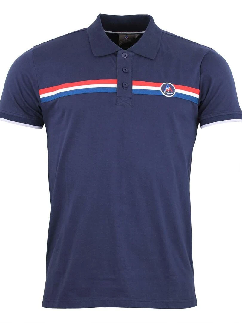 Polo manches courtes homme CEROCE PEAK MOUNTAIN Bleu marine