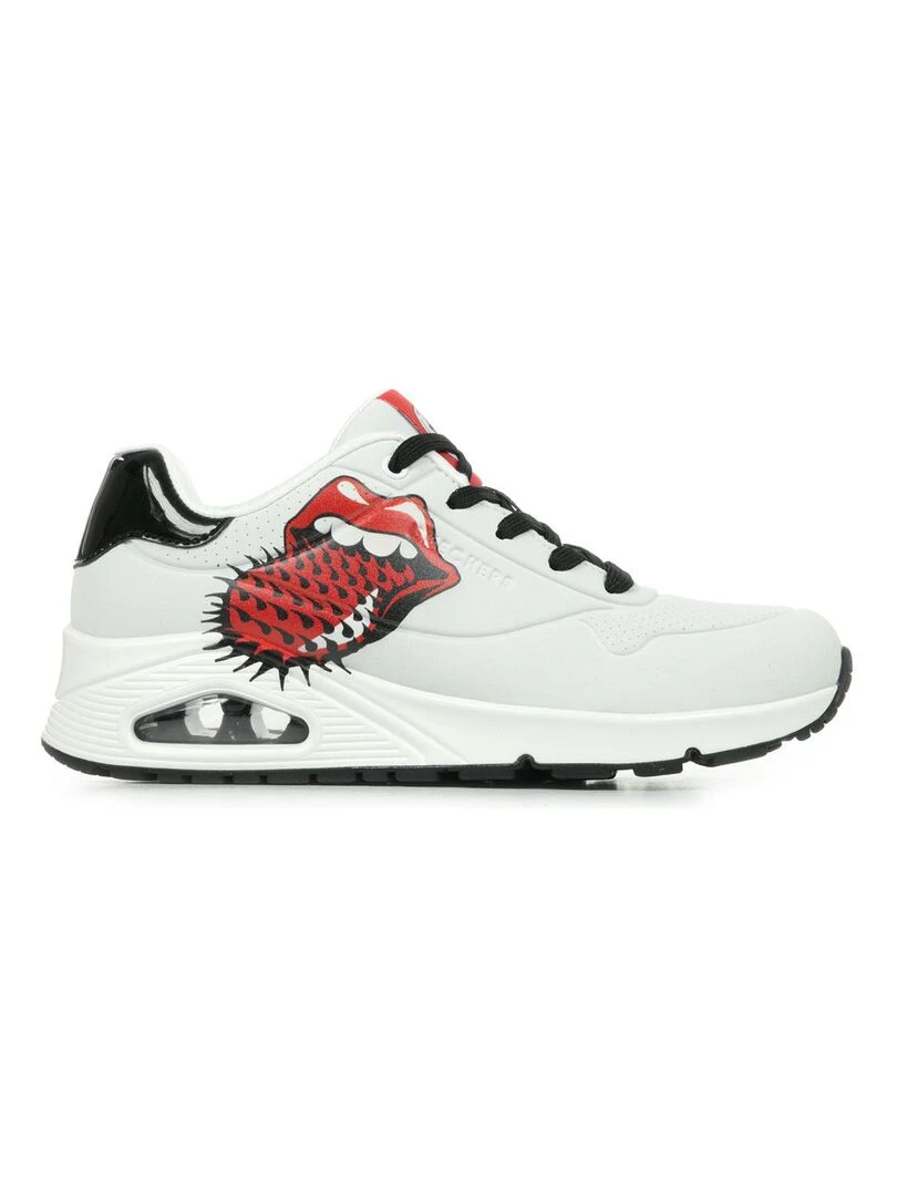 Baskets Skechers Uno Rolling Stones Single Blanc