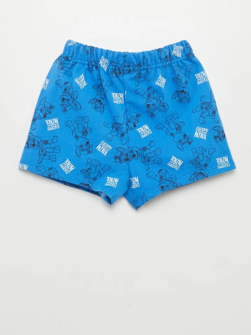 Short en molleton fin 'Pat'patrouille' Bleu