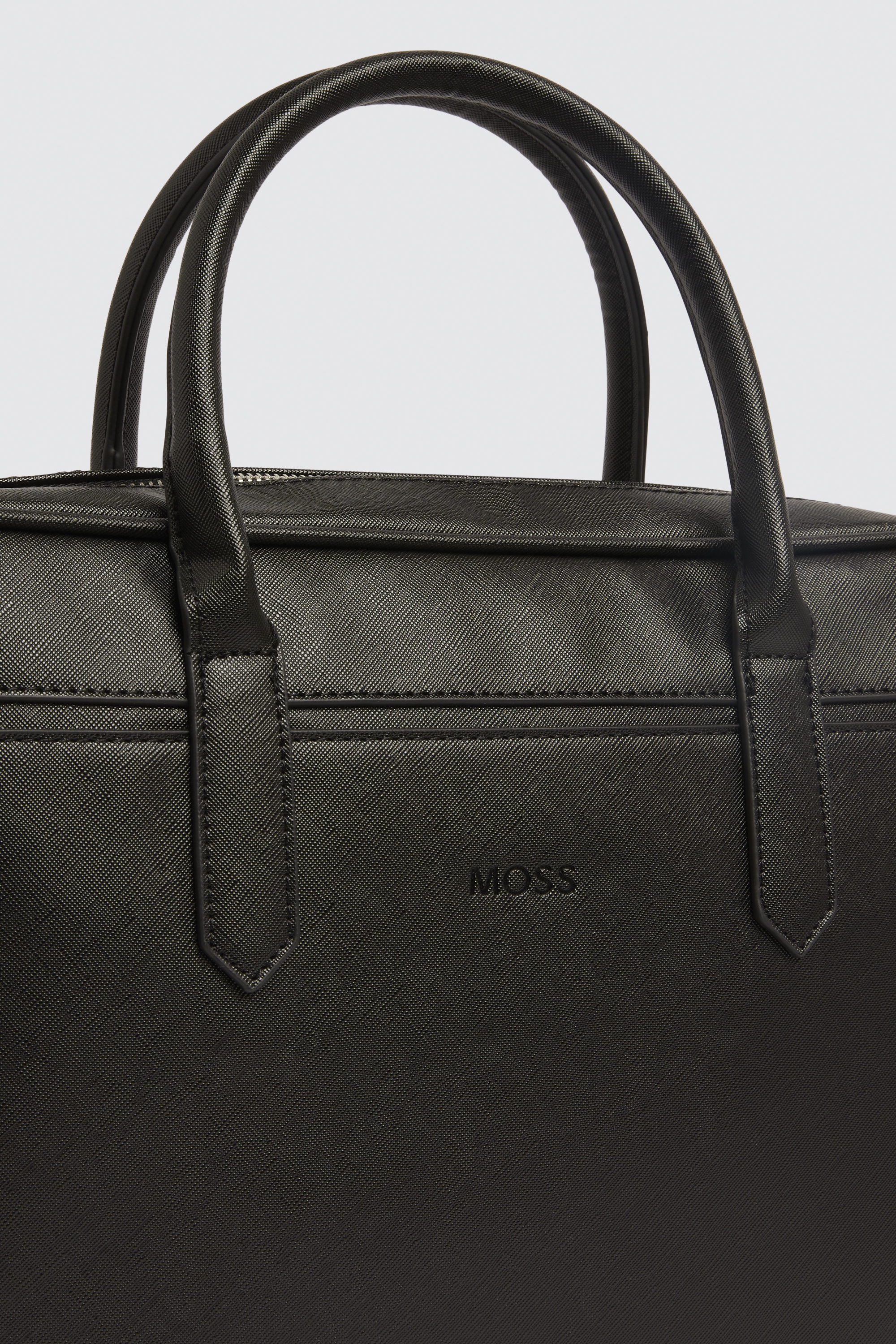 Moss Black Saffiano Attache Bag   Buy Online at Moss