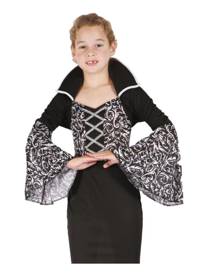 Déguisement Vampire Morticia Halloween fille enfant Noir Noir