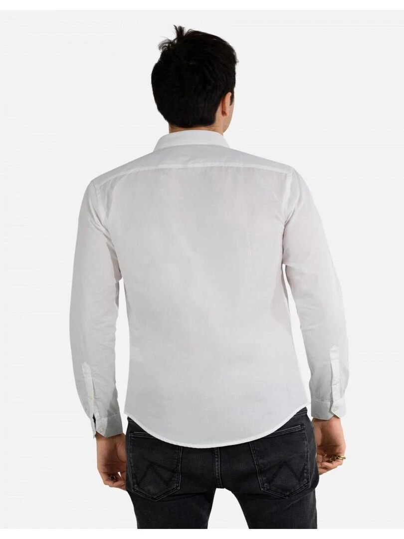 Chemise Slim fit Kebello   Blanc Blanc