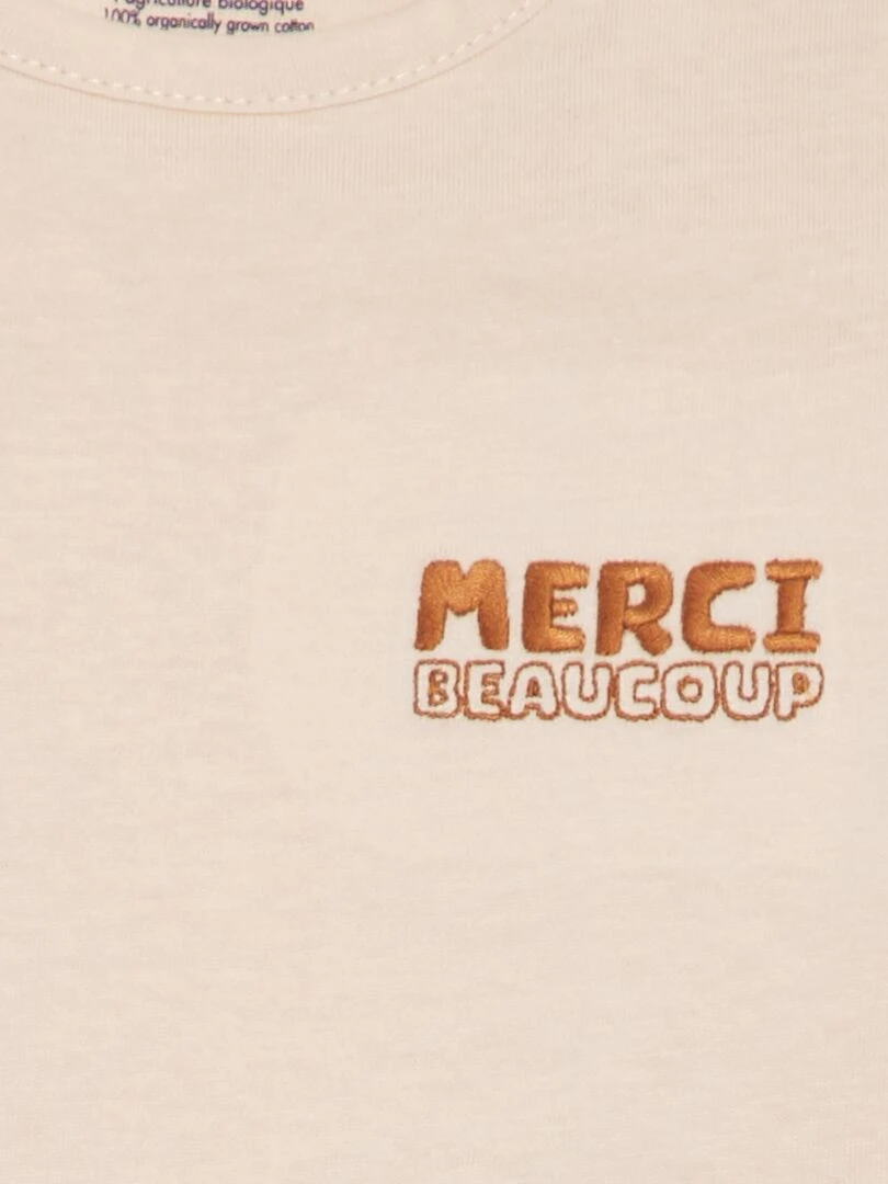 Lot de 2 t shirts unis Marron