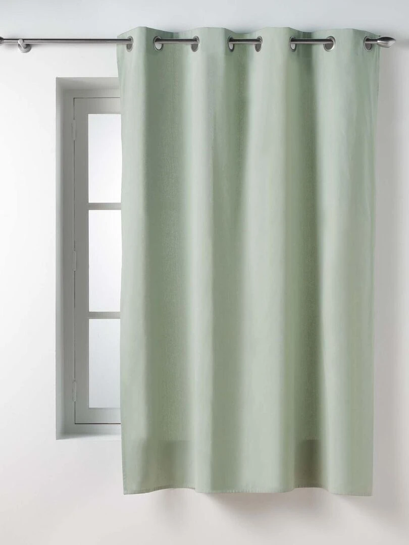 Rideau d'ameublement en poly/coton recyclé Vert olive