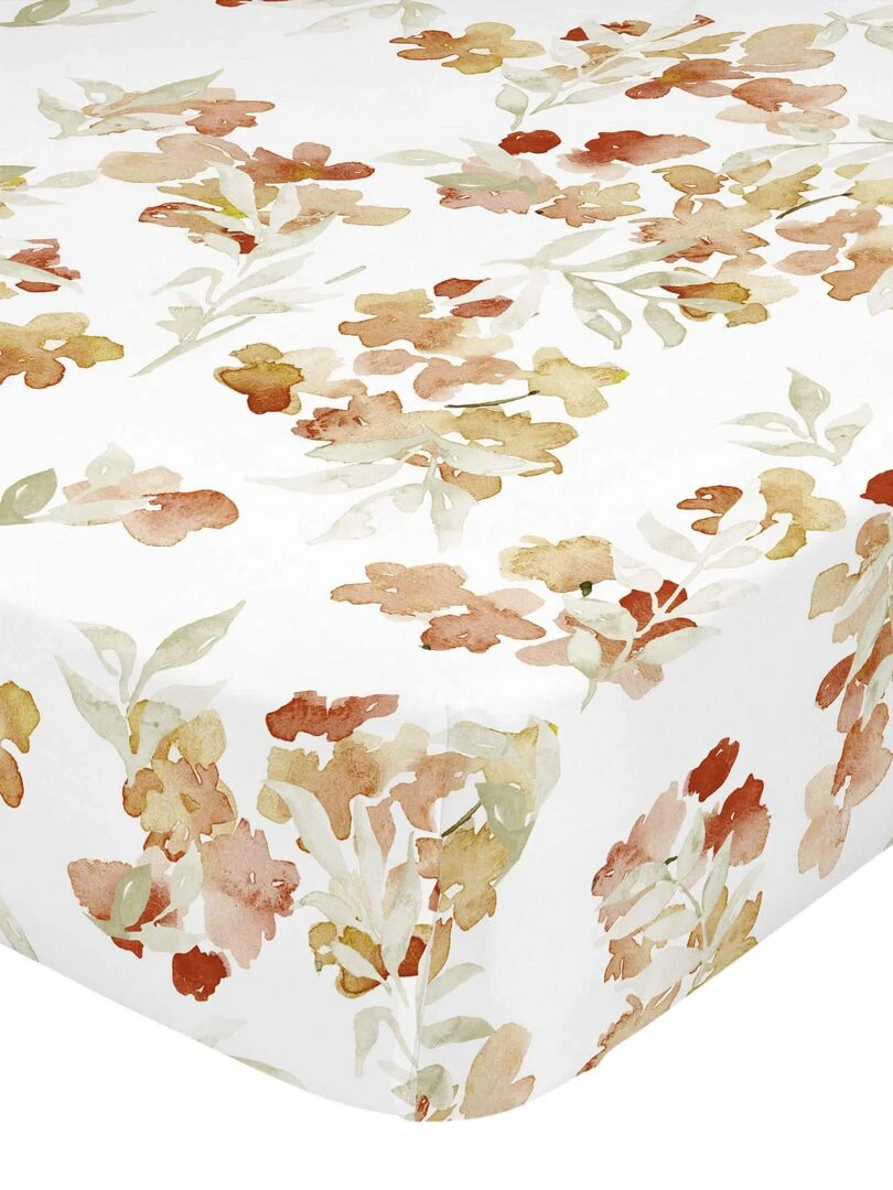 Drap housse Riomaggiore "Happyfriday" Blanc