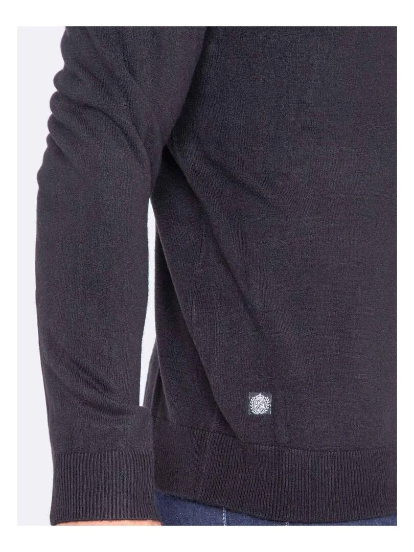 Pull col roulé aspect cachemire LOVOU   Noir