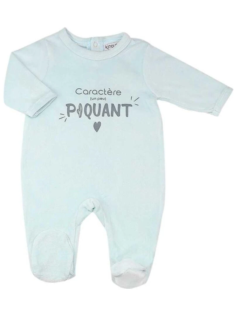 Pyjama en velours pour bébé Vert
