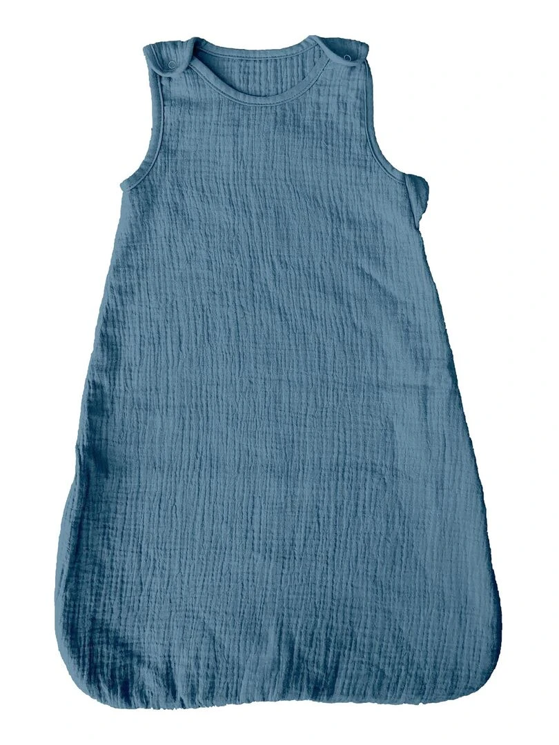 Gigoteuse en gaze de coton Bleu