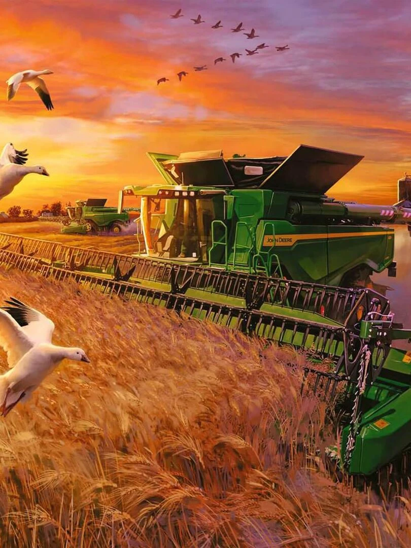 Puzzles 3 x 49 pièces : Les saisons  John Deere   N/A