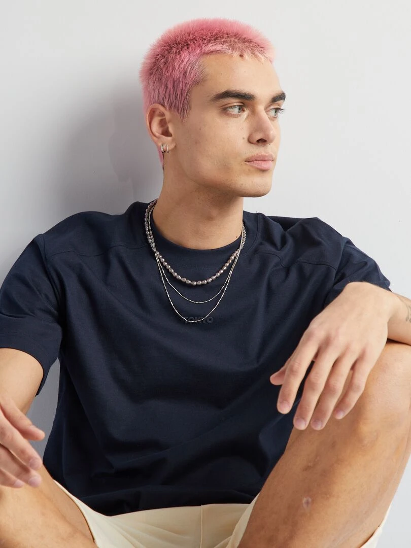 T shirt à manches courtes 'Tokyo' Bleu