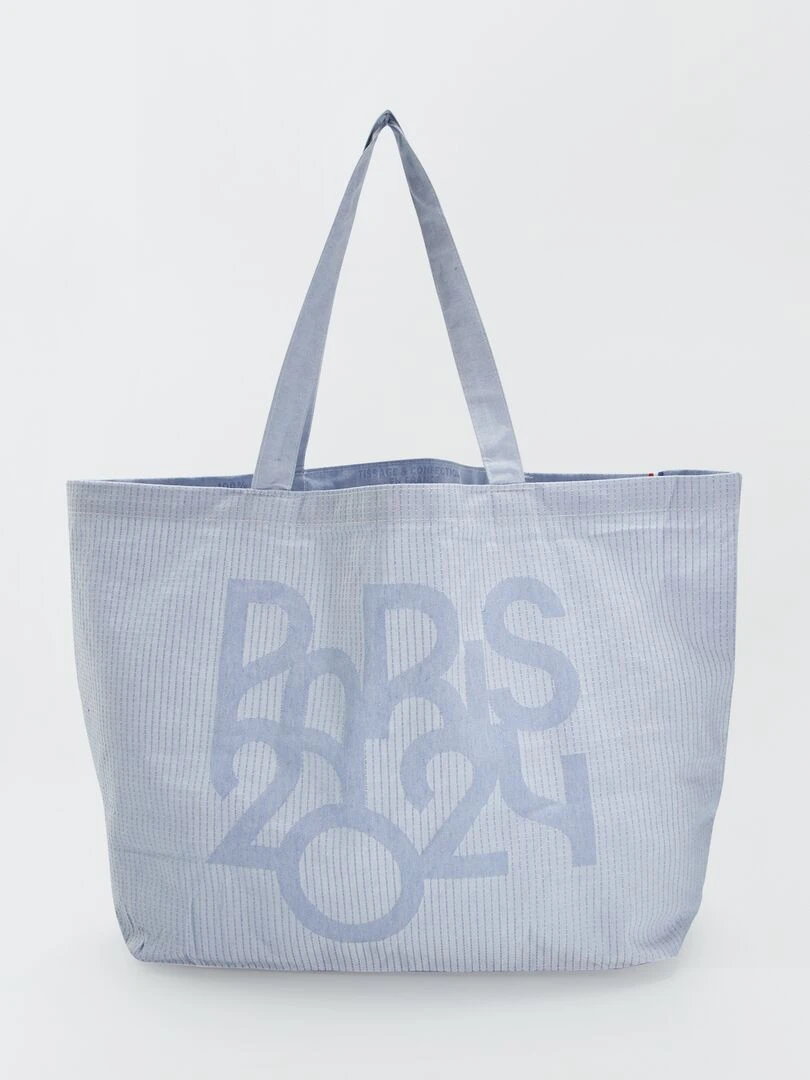 Grand tote bag Paris 2024 Bleu ciel