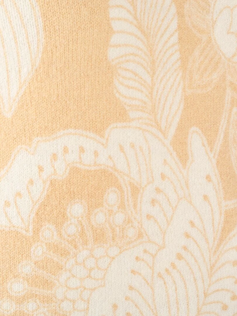 Pull imprimé à base de laine et mohair   Damart   Beige