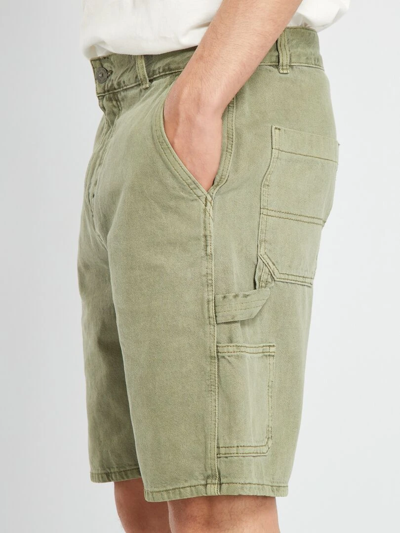 Bermuda en jean   Vert