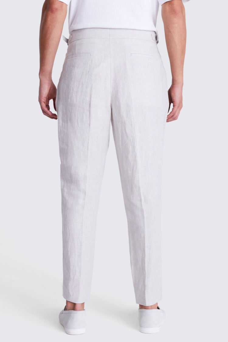Slim Fit Khaki Donegal Trousers   Buy Online at Moss