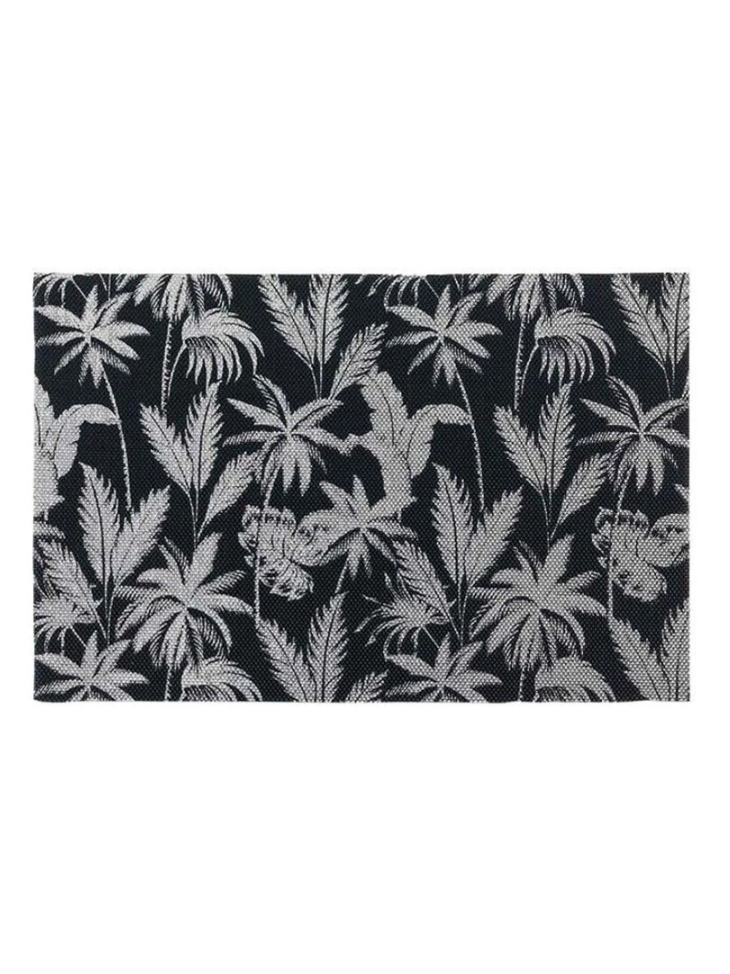 Lot de 6 Sets de table Feuillor noir et argent   Noir Argenté