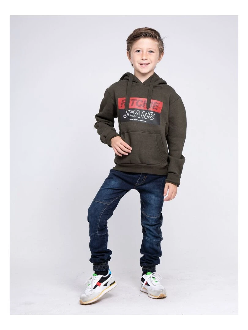 Sweat capuche WENTZ J   Kaki