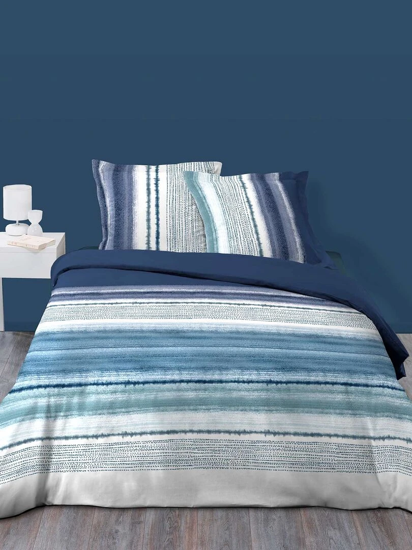 Parure Housse de couette + taie Mediterraneen Bleu