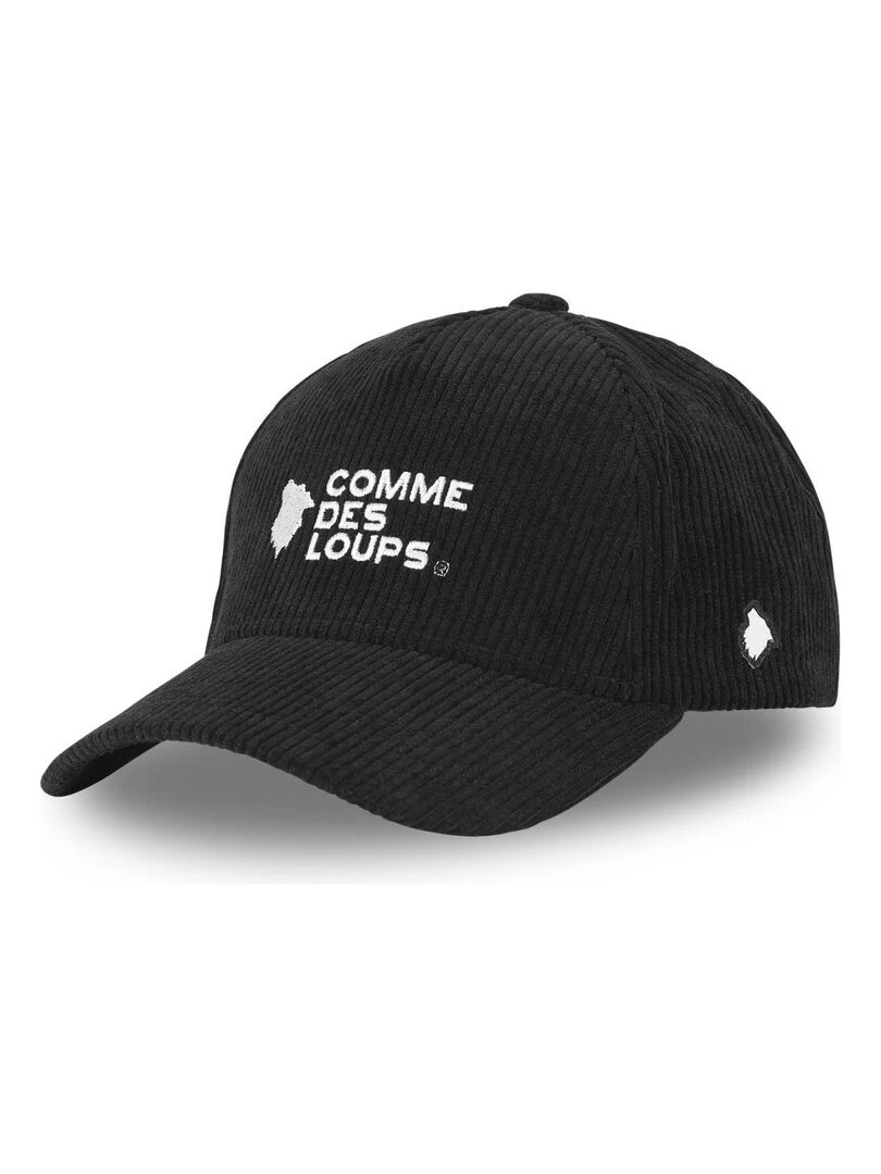 Casquette uni en velours Velvet Comme Des Loups Noir