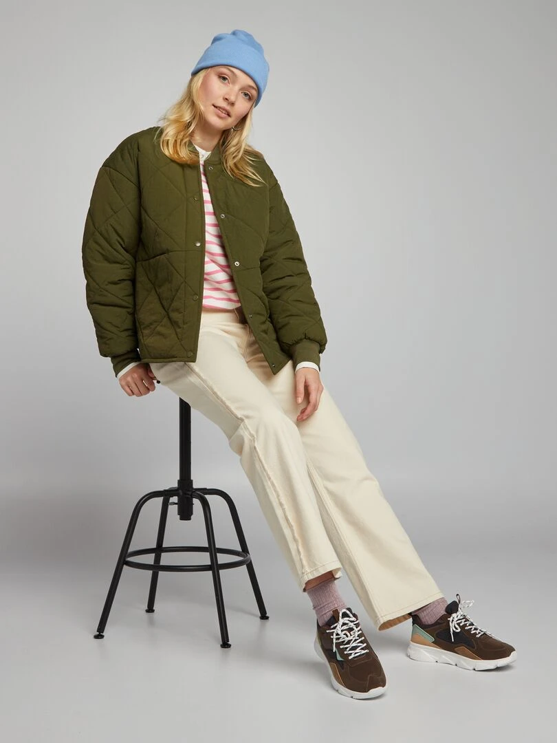Blouson matelassé Kaki