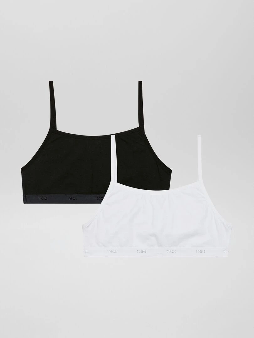 Lot de 2 brassières 'Dim' Noir/blanc