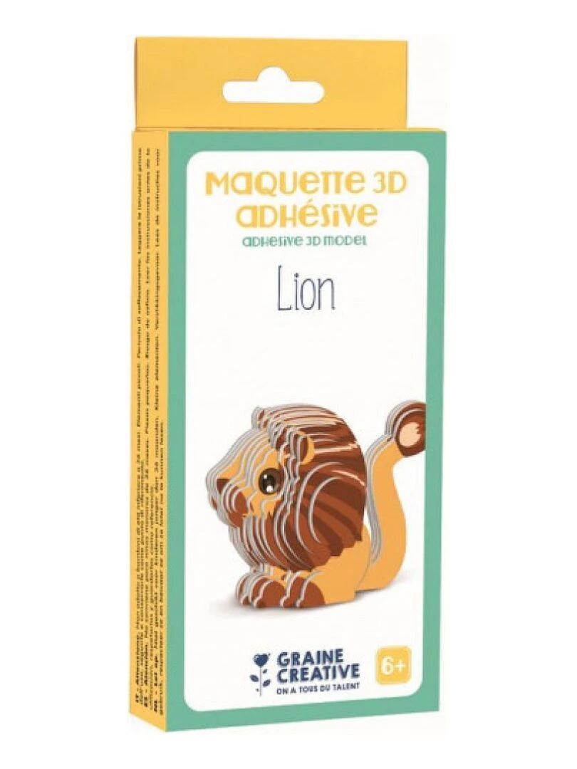 Maquette en bois 3D a assembler Lion N/A