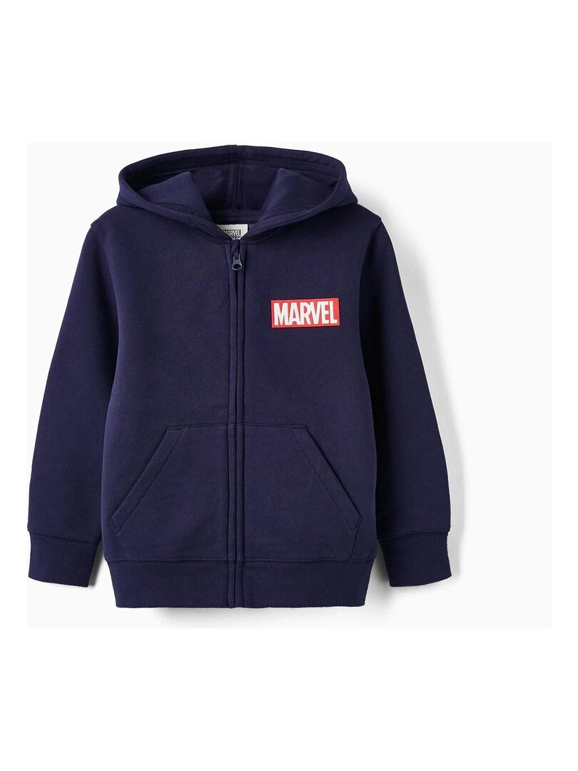 Veste zippée à capuche pour garçon 'Marvel' MARVEL AVENGERS Bleu foncé