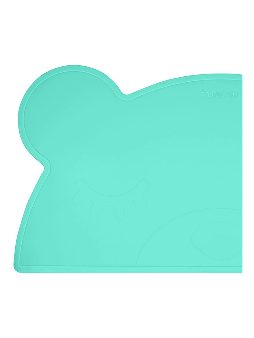 Set de table en forme d’ours en silicone   Bleu turquoise