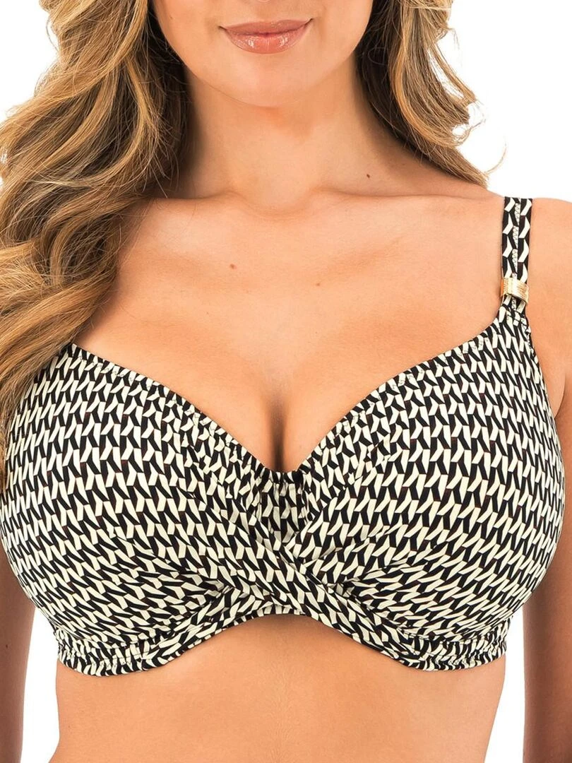Haut de maillot de bain twisté à armatures Koh Lipe Noir