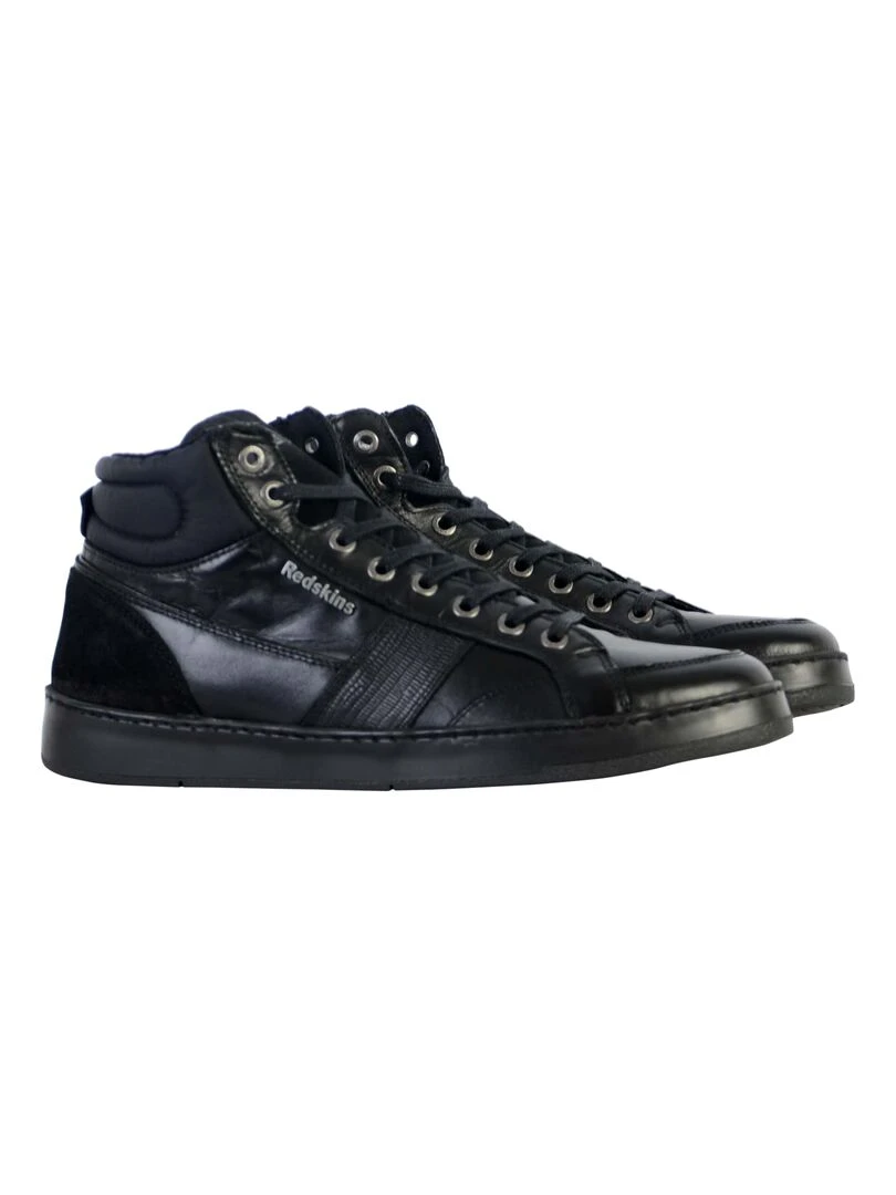 Basket Montante Cuir Redskins Sabal   Noir