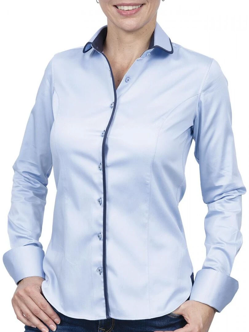 Chemise napolitaine ASHLEY Bleu