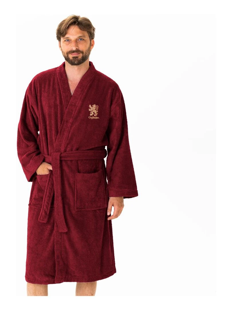 Peignoir brodé 100% coton HARRY POTTER GRYFFONDOR Multicolore
