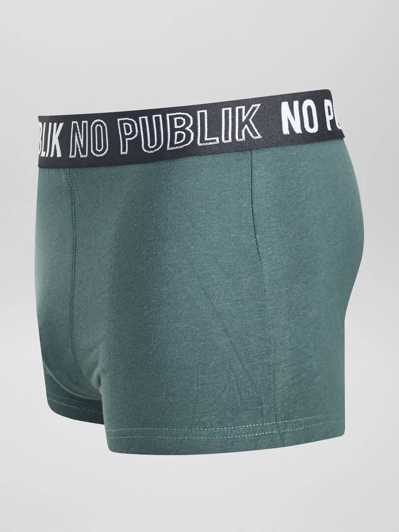 Lot de 3 boxers 'No Publik'   Noir