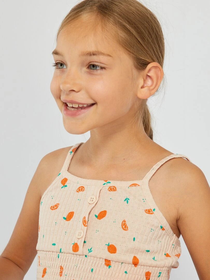 Maillot de bain rayé   1 pièce   Jaune