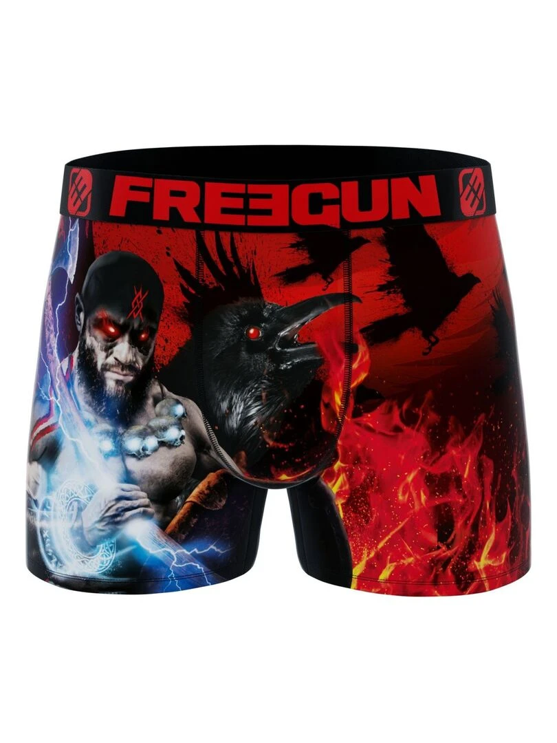 Lot de 3 boxers homme Hero Like Freegun   Rouge