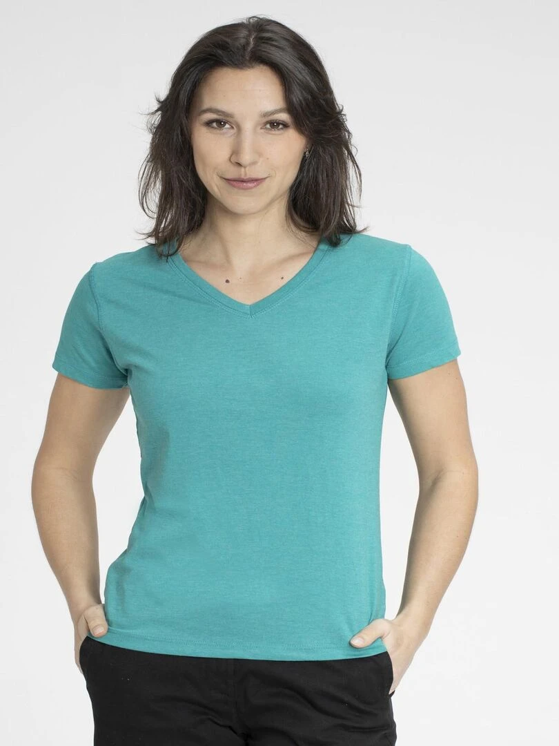T shirts col v MADDY Gérard Pasquier Vert