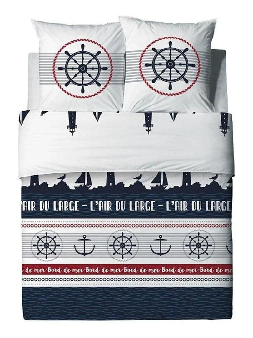Housse de couette + taie Babord Blanc