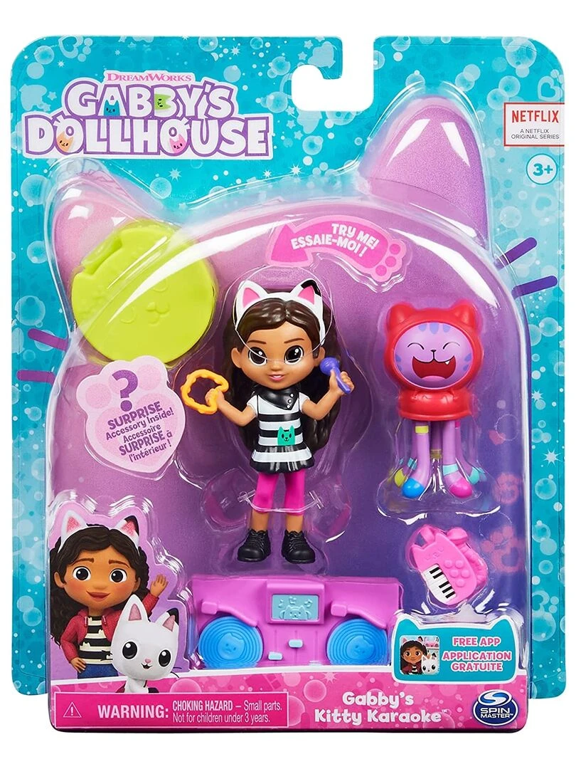 Gabby's Dollhouse Gabby's Kitty Karaoke Figurine et chat N/A