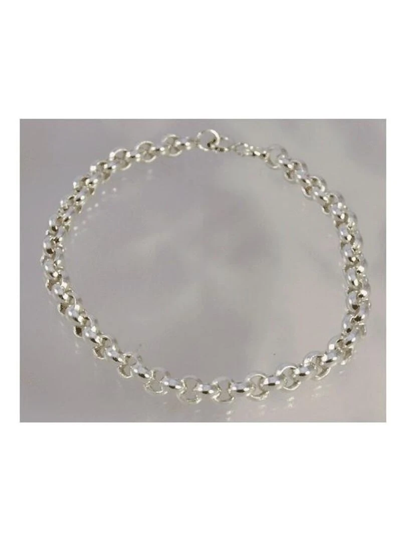 Bracelet en argent chaine maille forçat Bijoucolor Argent