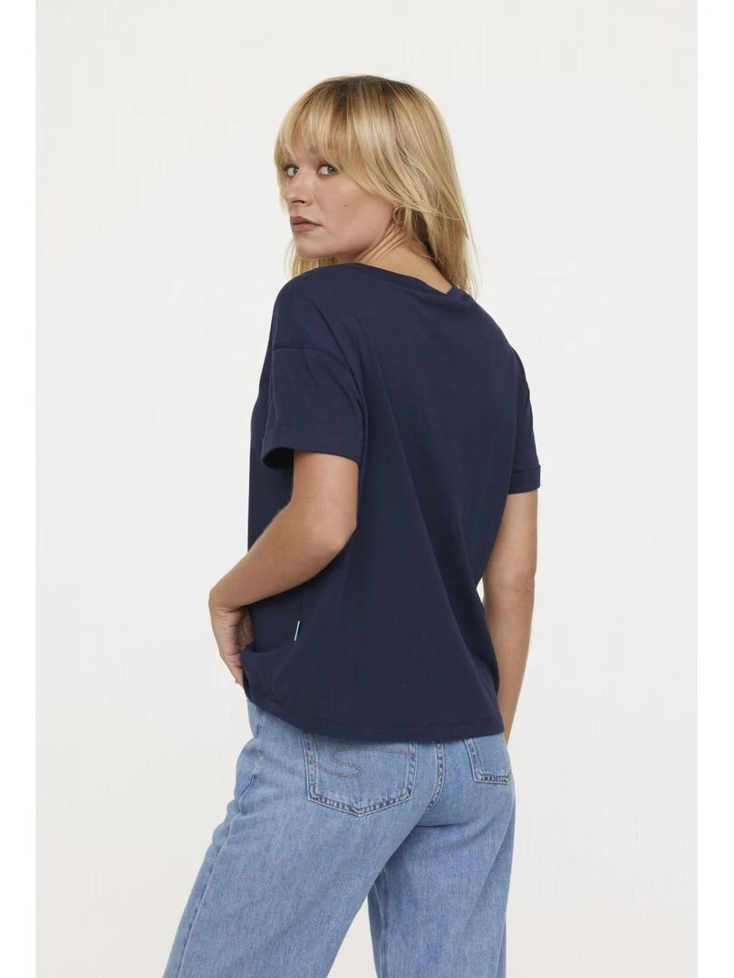 Lee Cooper   T shirt manches courtes coton regular ASOEUR   Bleu marine